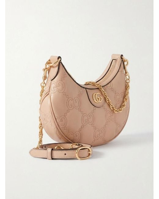 Gucci Natural Gg Quilted Mini Shoulder Bag
