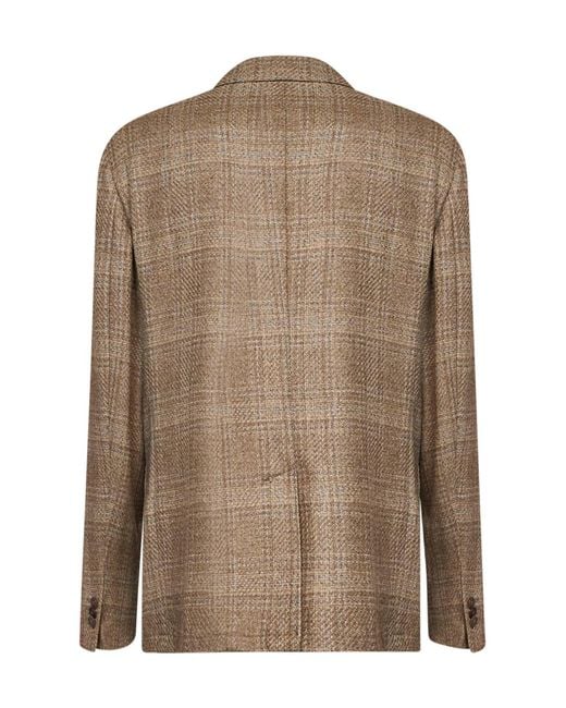 Etro Brown Long-Sleeve Blazer for men