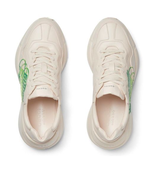 Gucci Green Rhyton Series Of Sneakers for men