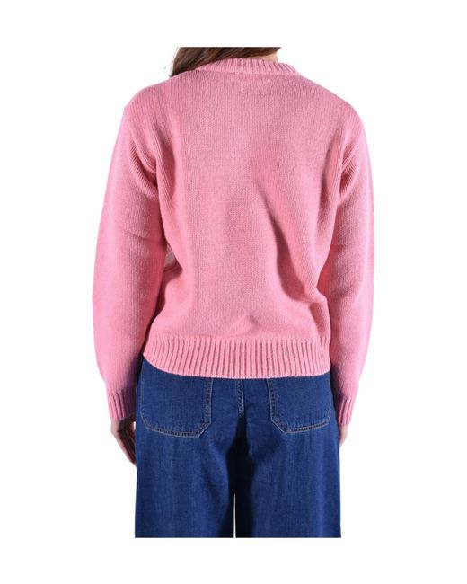 Mc2 Saint Barth Pink Kyla Jacquard Jumper