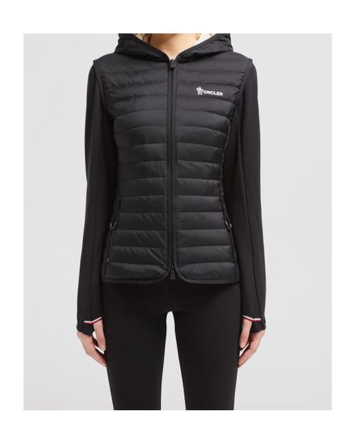 Moncler Black Grenoble Padded Zip-Up Hoodie