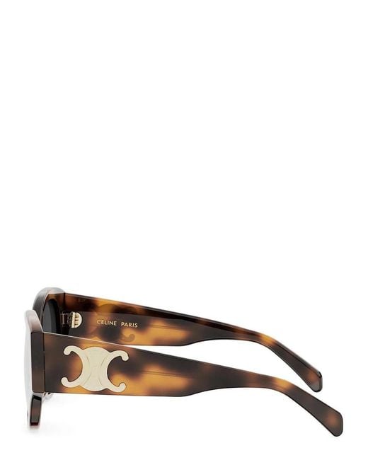 Céline Metallic Triomphe Cat-Eye Sunglasses