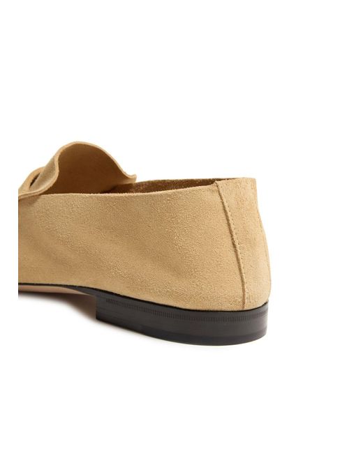 The Row Natural Round-Toe Loafers