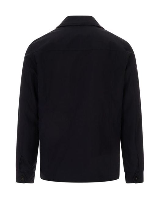 Canali Blue Four-Pocket Shirt Jacket for men