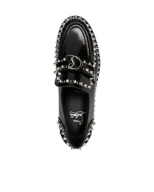 Christian Louboutin Black Riveted Love Shoes