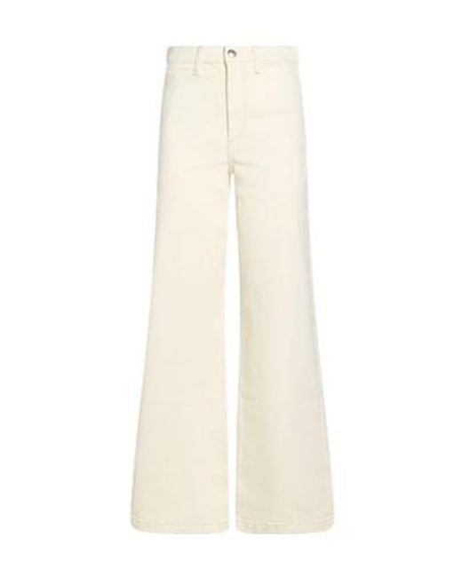 Rag & Bone White Loose Jeans