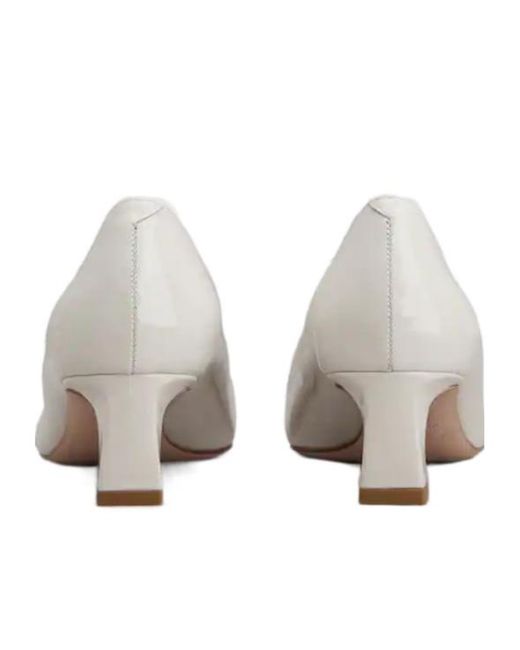 Roger Vivier White Square Toe Pumps