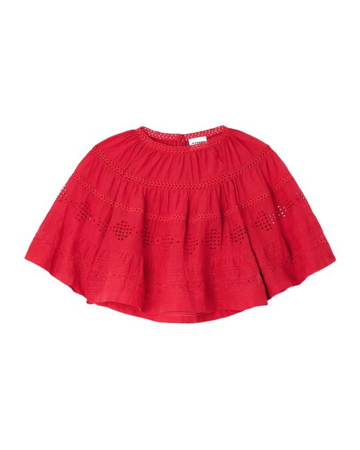 Isabel Marant Red Dilama Blouse