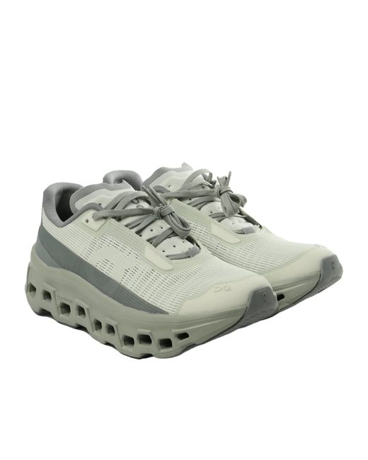 On Shoes Gray Cloudmonster Void Lace-Up Sneakers