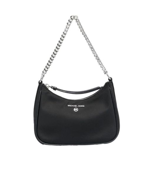MICHAEL Michael Kors Black Logo-Lettering Shoulder Bag