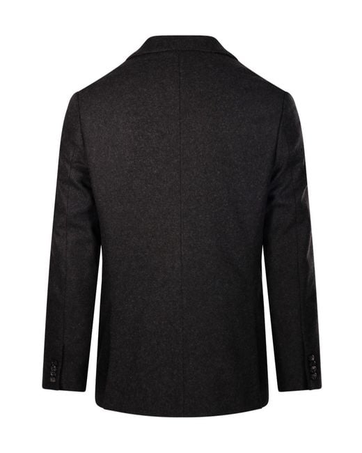 Emporio Armani Black Long-Sleeve Blazer for men