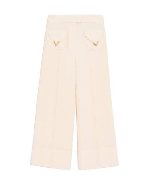 Valentino Natural Crepe Couture Trousers