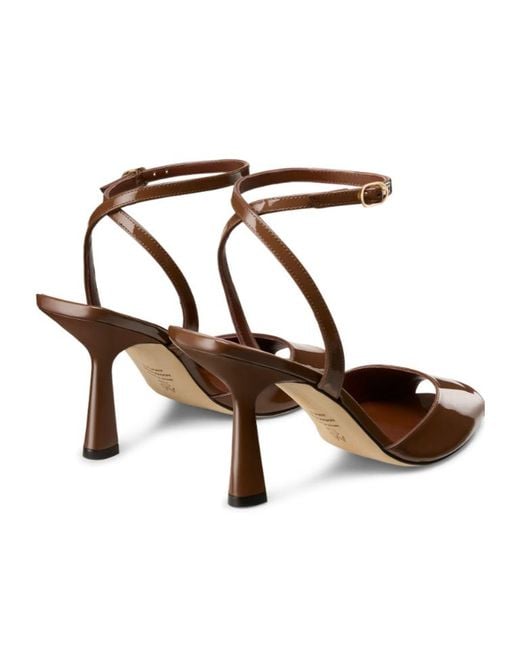 Stuart Weitzman Brown Val Sandal 85