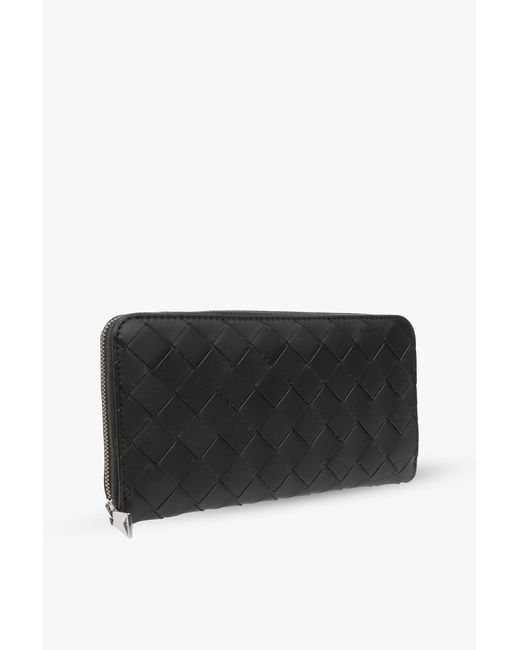 Bottega Veneta Black Logo Wallet for men