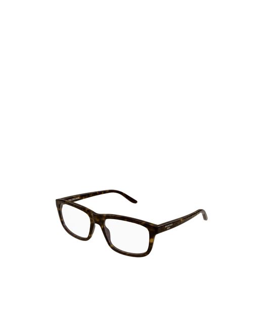 Balenciaga White Eyewear Rectangular Frame Glasses for men
