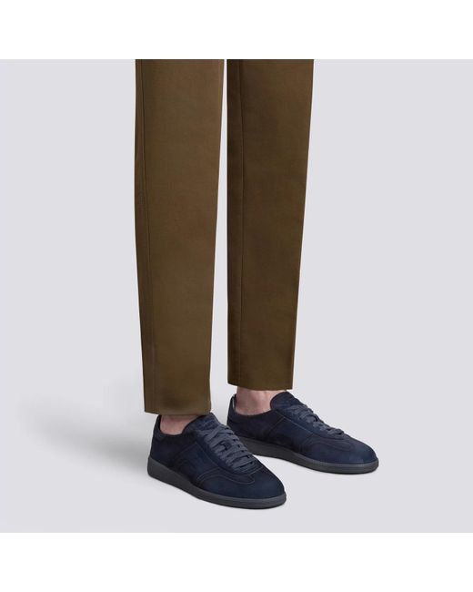 Santoni Blue Dbs Oly Low-Top Sneakers for men