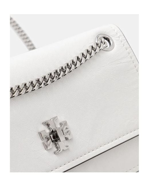 Tory Burch White Kira Small Crossbody Bag