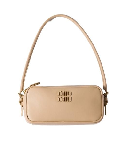 Miu Miu Natural Leather Pouch