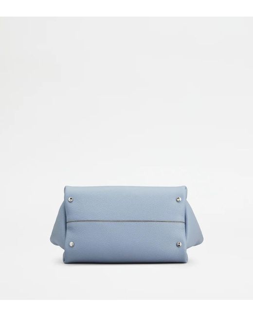 Tod's Blue Logo-Detailed Tote Bag