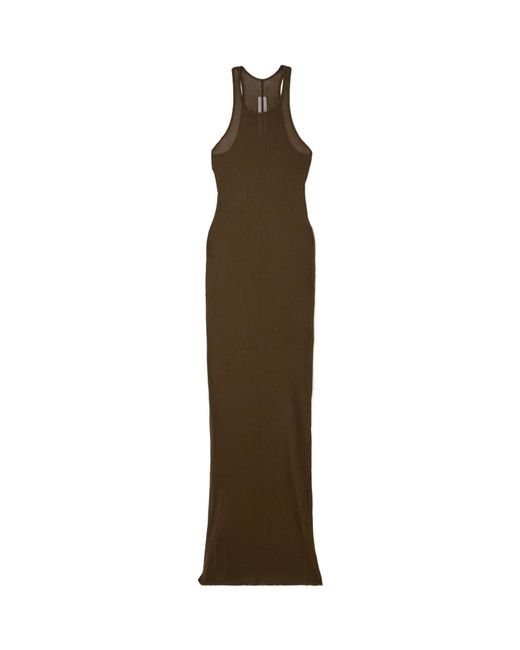 Rick Owens Brown Sleeveless Dress
