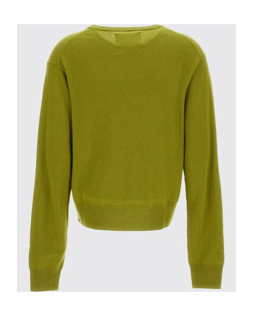 Extreme Cashmere Green Crew Neck Cashmere Knit Sweater