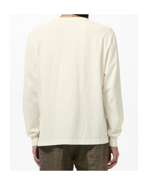 Our Legacy White Cruise Printed Long-Sleeve T-Shirt for men