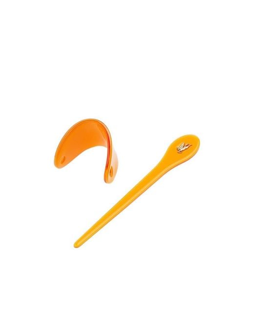 Etro Orange Logo Hair Accessories