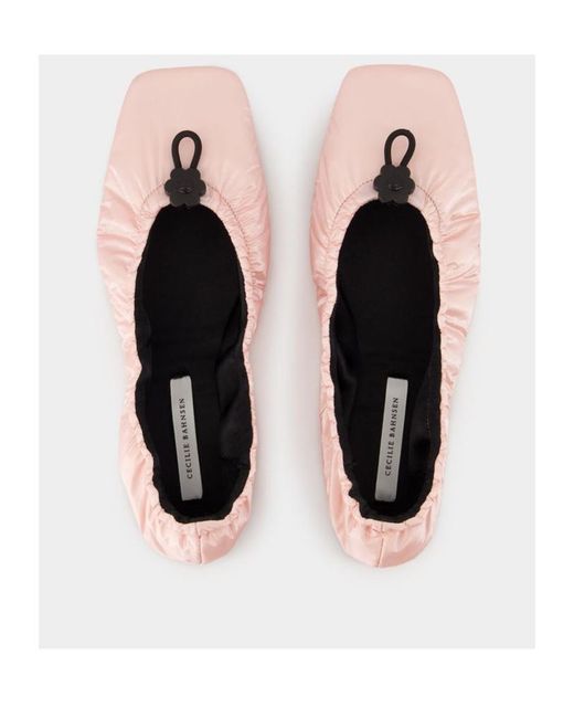 CECILIE BAHNSEN Pink Orbella Ballerina Flats