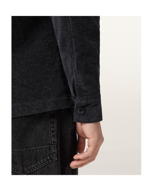 AllSaints Blue Hawker Corduroy Jacket for men