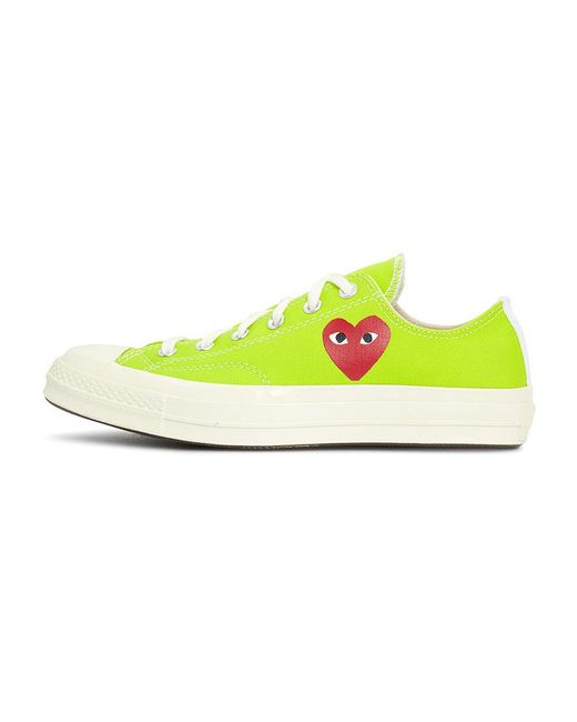 Comme des Garçons Yellow Round Toe Sneakers for men