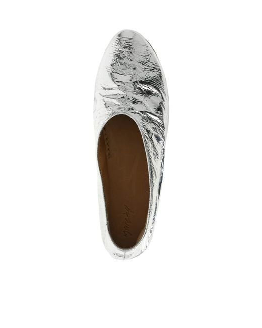 Marsèll White 'Coltellaccio' Ballet Flats