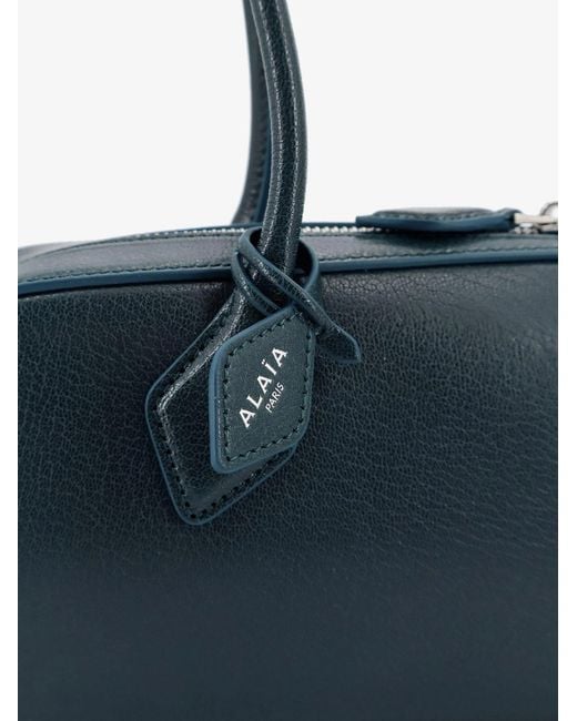 Alaïa Blue Alaïa Le Teckel Medium Shoulder Bag