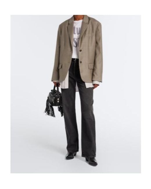 Agolde Black Vintage Loose Straight Jeans