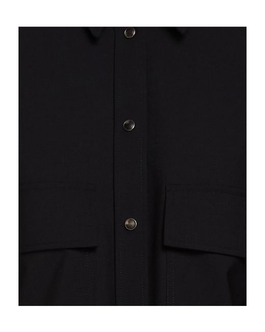 Brunello Cucinelli Black Simple Cropped Blouse