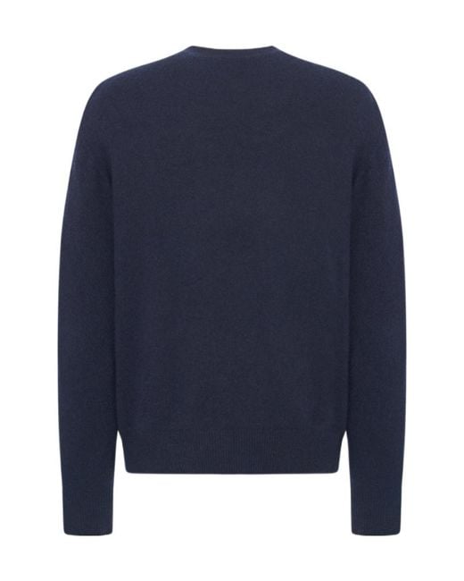 The Row Blue Round-Neck Sweater for men