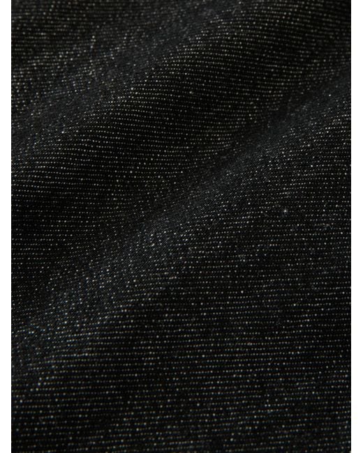 Studio Nicholson Black York Denim Polo Shirt for men