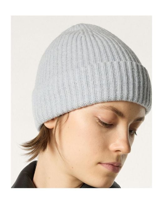 Loro Piana White Sergio Beanie