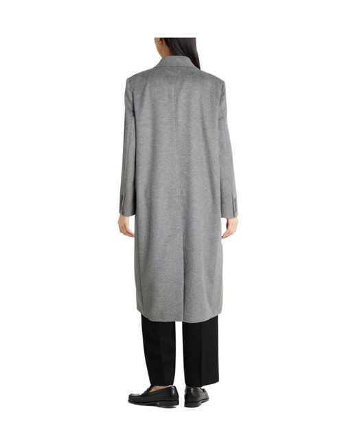 Max Mara Gray Double- Wool Coat