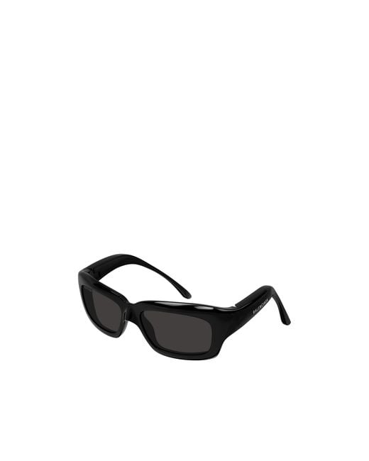 Balenciaga Black Eyewear Rectangle Frame Sunglasses for men