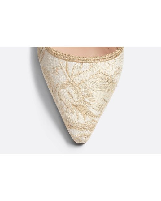 Dior White Logo High-Heeled Sandals