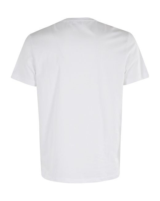 Dondup White Logo Crew Neck T-Shirt for men