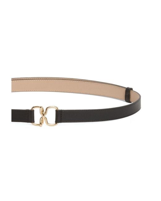 Fabiana Filippi White Hook Buckle Single Loop Waist Belt