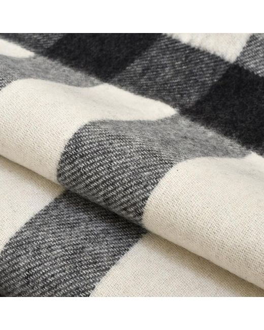Burberry White Plaid Scarf