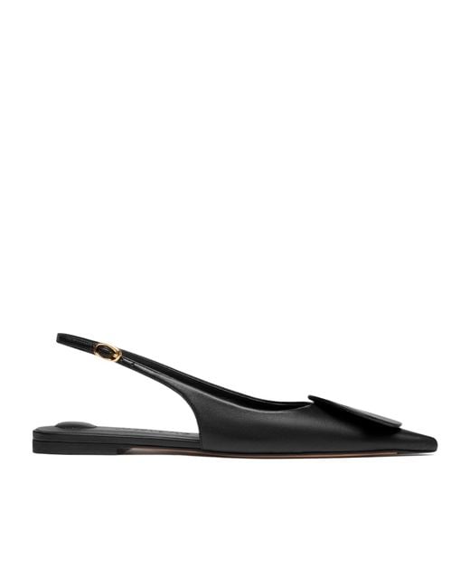 Jacquemus Black Circle Square Flats