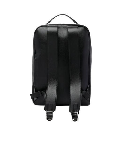 Tom Ford Black Logo Printed Zipped Backpack for men