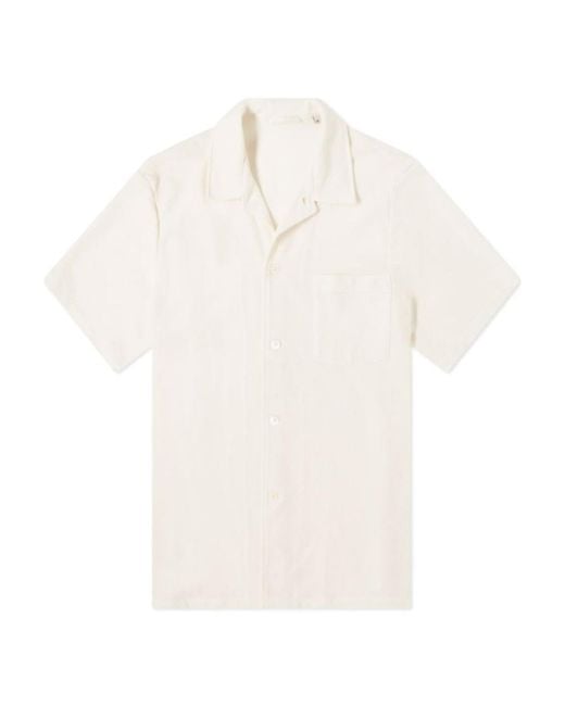 Our Legacy White Short Sleeved Buttoned Shirt for men