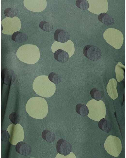Max Mara Green Military Top Polyamide