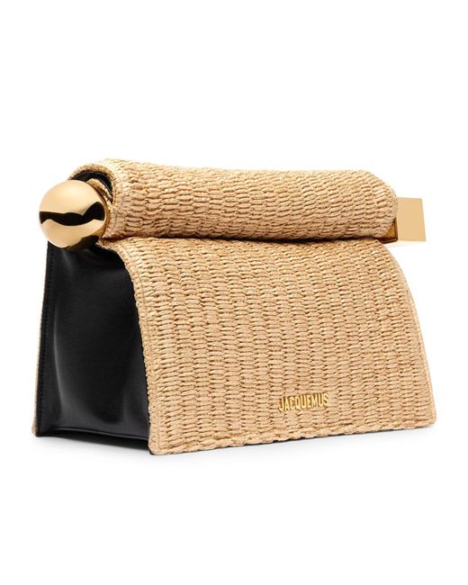 Islander Clutch in Black/Natural