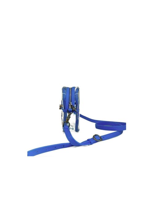 Chrome Hearts Blue Zipper Shoulder Bag for men