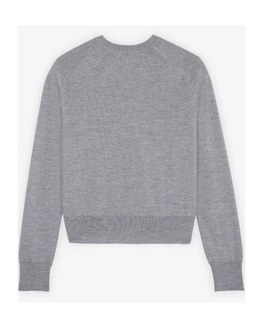 Maison Kitsuné Blue Maison Kitsuné Baby Fox Patch Regular Cardigan